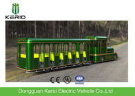 42 Seats Electric Trackless Train , Electric Tourist Train For Outside Recreation