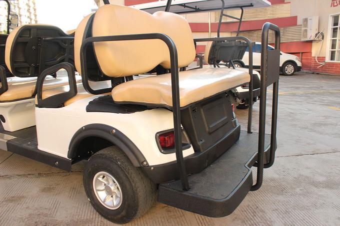 Pure White Color Golf Sightseeing Car Electric Powered Golf Carts With ...
