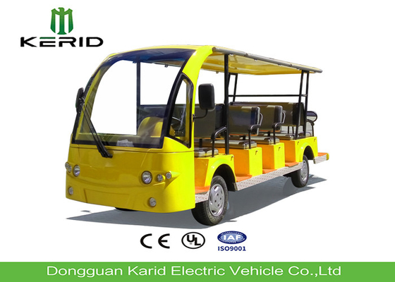 72V Dc Motor Electric Sightseeing Car Tourist Bus With 14 Seats For Campus / Community
