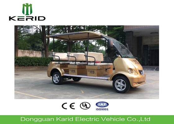 Curtis Controller Electric Shuttle Bus , 4kW DC Motor 8 Seater Electric Car