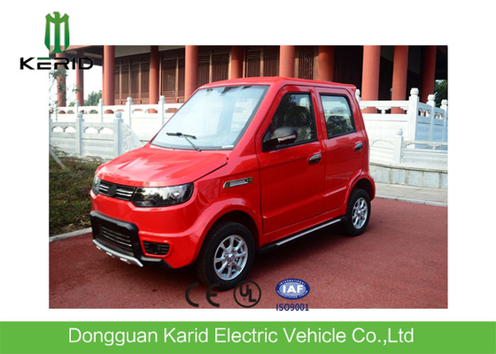 Red Color Four Seater Electric Car , Economic Smart Fully Electric Vehicles