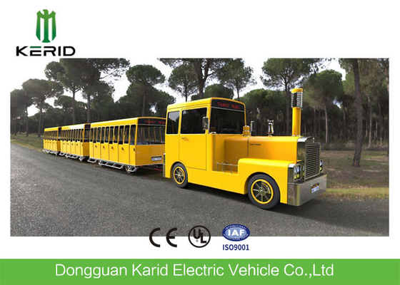 Gasoline Power 62 Seats Mini Trackless Train 76 KW Rated Power CE Approved