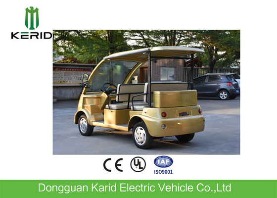 Battery Operated 4 Passenger Electric Shuttle Bus 48V DC Motor For Real Estate Hotel