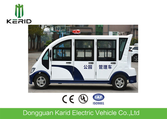 Full Enclosed Passenger Cabin Design 8seats Electric Utility Vehicle Patrol Cart With a Rear Cargo Box For Patrol
