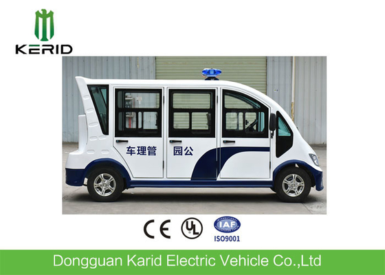 8 Seats Enclosed Passenger Cabin Electric Sightseeing Car With Horn Speaker For City Walking Street