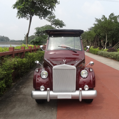 Attraction using  8 Seater Electric Classic Cars With 5KW AC Motor CE Certificate