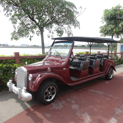 White Color 48V AC Motor Electric Vintage Cars With Intelligent Onboard Charger