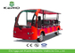 Red Color Tourist Electric Sightseeing Car With 14 Seats Battery Operated
