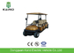 Luxury Brown Color Electric Golf Carts Sightseeing Bus For Six Person Low Noise