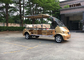 Royal Gold Color Electric Shuttle Bus For 8 Passengers Battery Operated