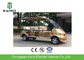 Gold 4Kw Eight Passenger Electric Shuttle Bus Designed For Tourist Attractions