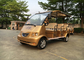 Gold 4Kw Eight Passenger Electric Shuttle Bus Designed For Tourist Attractions