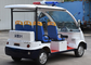 4 wheels Battery Powered Electric Passenger Car / Security Patrol Bus With Alarm Lamp