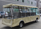 Battery Operated 11 seater 5kw Electric Sightseeing Car Club Cart With Rain Shade For Hotel