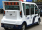 White Color 5kW Electric Sightseeing Car Tourist Buggy With Rear Led Screen For Resort