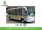 Eco Friendly 72V Battery Operated 14seats Electric Shuttle Bus Sightseeing Cart With Foldable Rain Shade