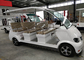 Eco Friendly 8 seats 4kW Electric Sightseeing Car With Foldable Sun Shade For Tourist Attractions