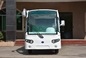 White 8 Passenger's Shuttle Bus 48V 4KW Electric Sightseeing Vehicle Car