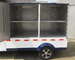 Stainless Steel Container Electric Cargo Van With 2 Seats Customized Dimension