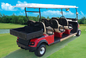 Multipurpose Red Color 48V Curtis Controller Electric Golf Club Cart With 6 Seats